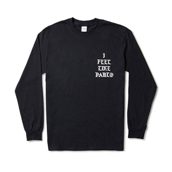 Feel Like Pablo Black Long Sleeve Tee - Picture 2 of 3